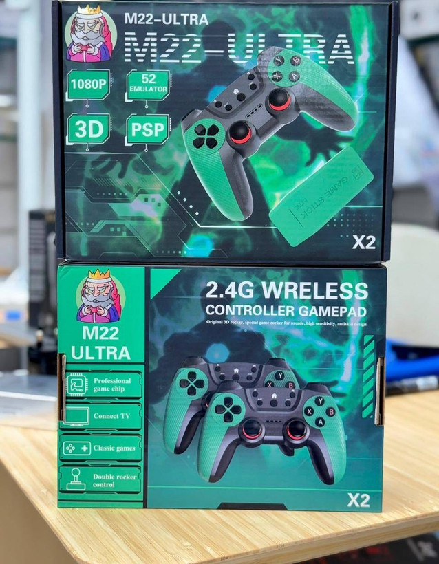 کنسول بازی M22 Ultra Game X2| بیش از 50 هزاربازی PSP /PS1 دو دسته بیسیم