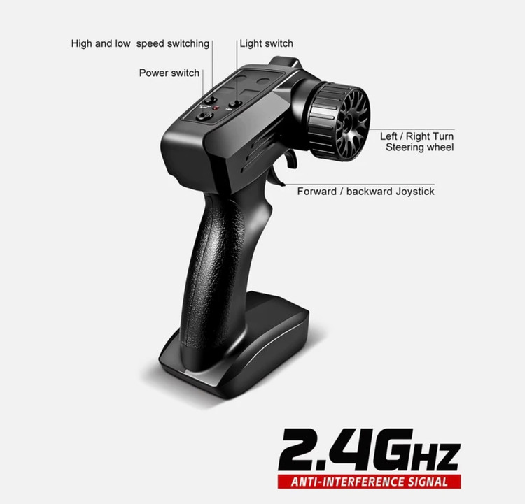 ماشین کنترلی پورشه 911 GT3 ShadowDrift 1:24، چهارچرخ محرک، دریفتدار، سرعت ۱۵+، چراغ LED و بدنه ABS مقاوم