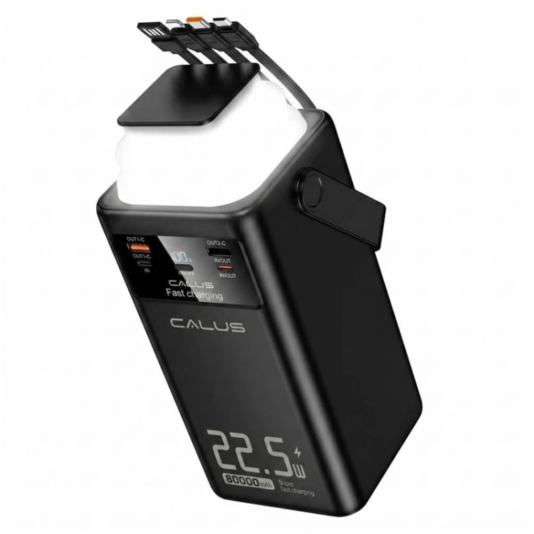 پاوربانک کالوس مدل Fast-L80 ظرفیت ۸۰ هزار میلیآمپر ساعت توان ۲۲.۵ وات