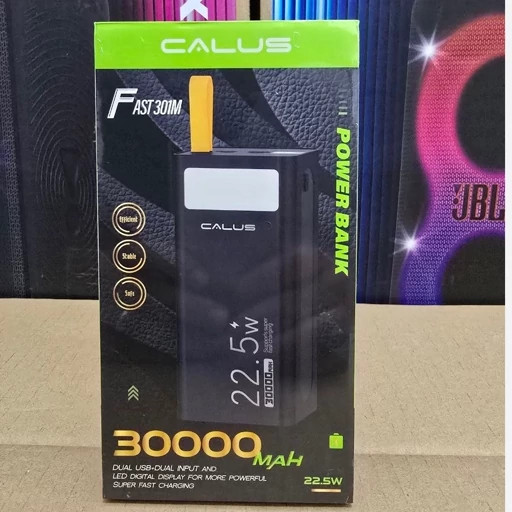 پاوربانک کالوس مدل FAST301M ظرفیت ۳۰ هزار میلیآمپر