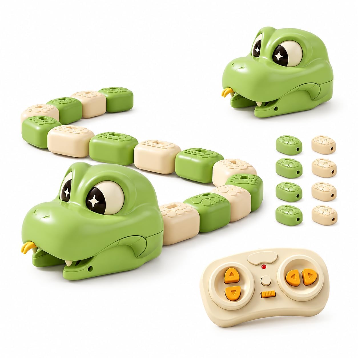 بازی مار کنترلی مغناطیسی دو نفره دارای کنترل از راه دورGreedy Snake | بازی مار خودخور با نور و صدا