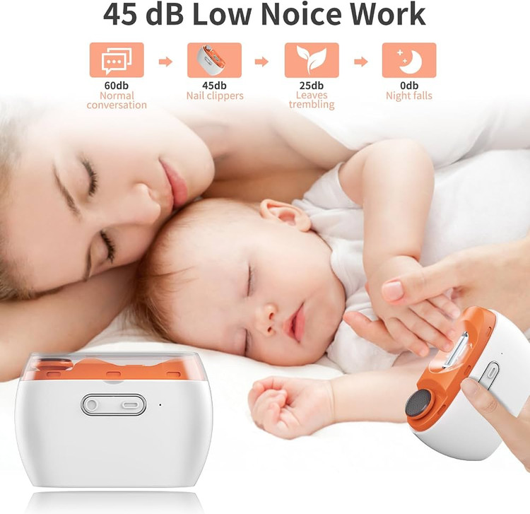 ناخنگیر برقی و سوهان ناخن مدل D606 با LED