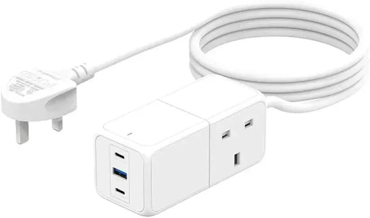 شارژر رومیزی ۶۵ وات GaN ریچی RECCI مدل RC48U | سه پورت USB-C و USB-A