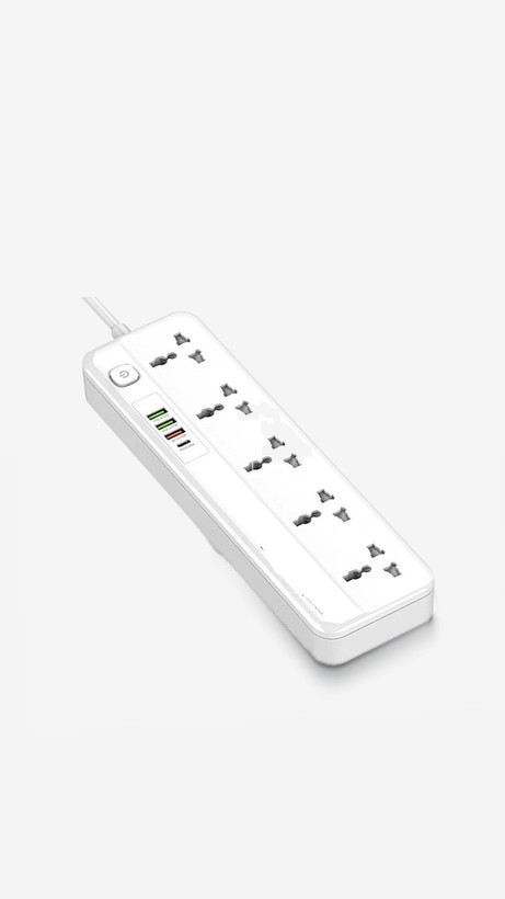 چندراهی برق 9 در 1 BELKING BK-88 طول 2 متر | 5 پریز + 3 USB + Type-c