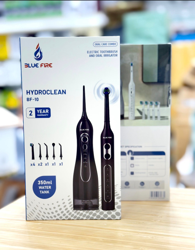 ست کامل مراقبت از دهان Blue Fire Hydroclean BF-10 | مسواک برقی سونیک + واترجت 2 در 1