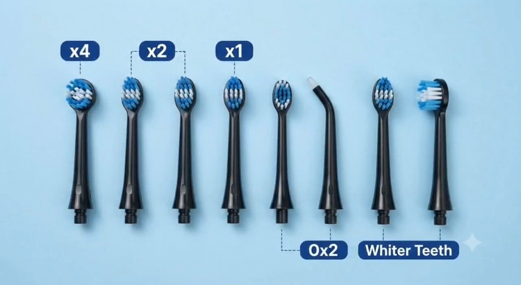 ست کامل مراقبت از دهان Blue Fire Hydroclean BF-10 | مسواک برقی سونیک + واترجت 2 در 1
