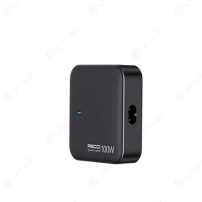 شارژر رومیزی 100 وات GaN رسی Recci RC39 چهار پورت USB-C و USB-A مناسب لپتاپ و موبایل ⚡