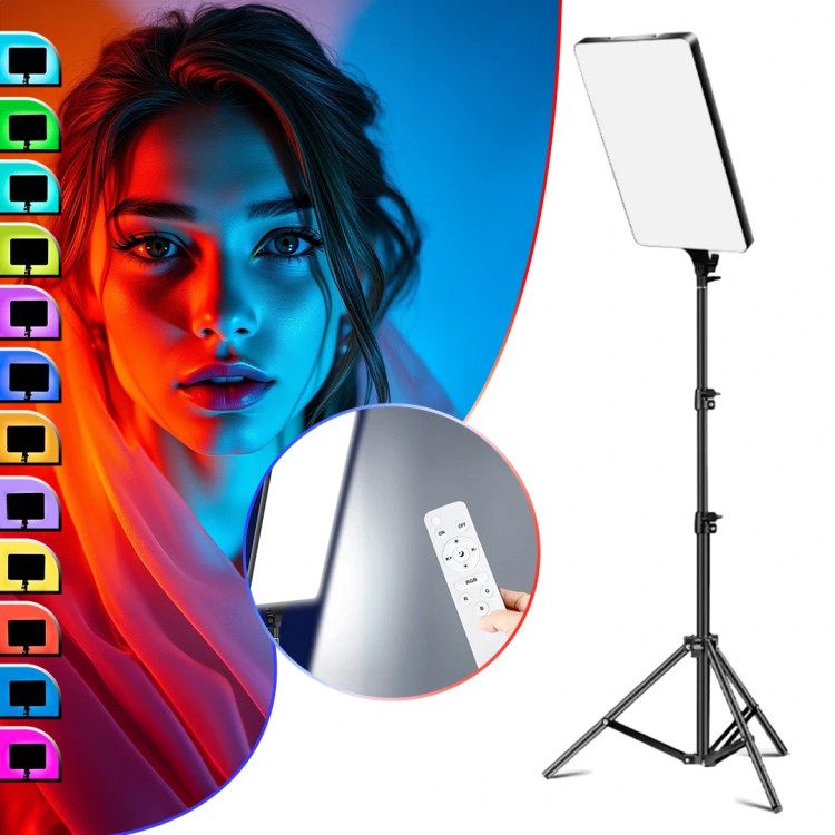 نور ثابت ال ای دی PM-48 RGB همراه سه پایه